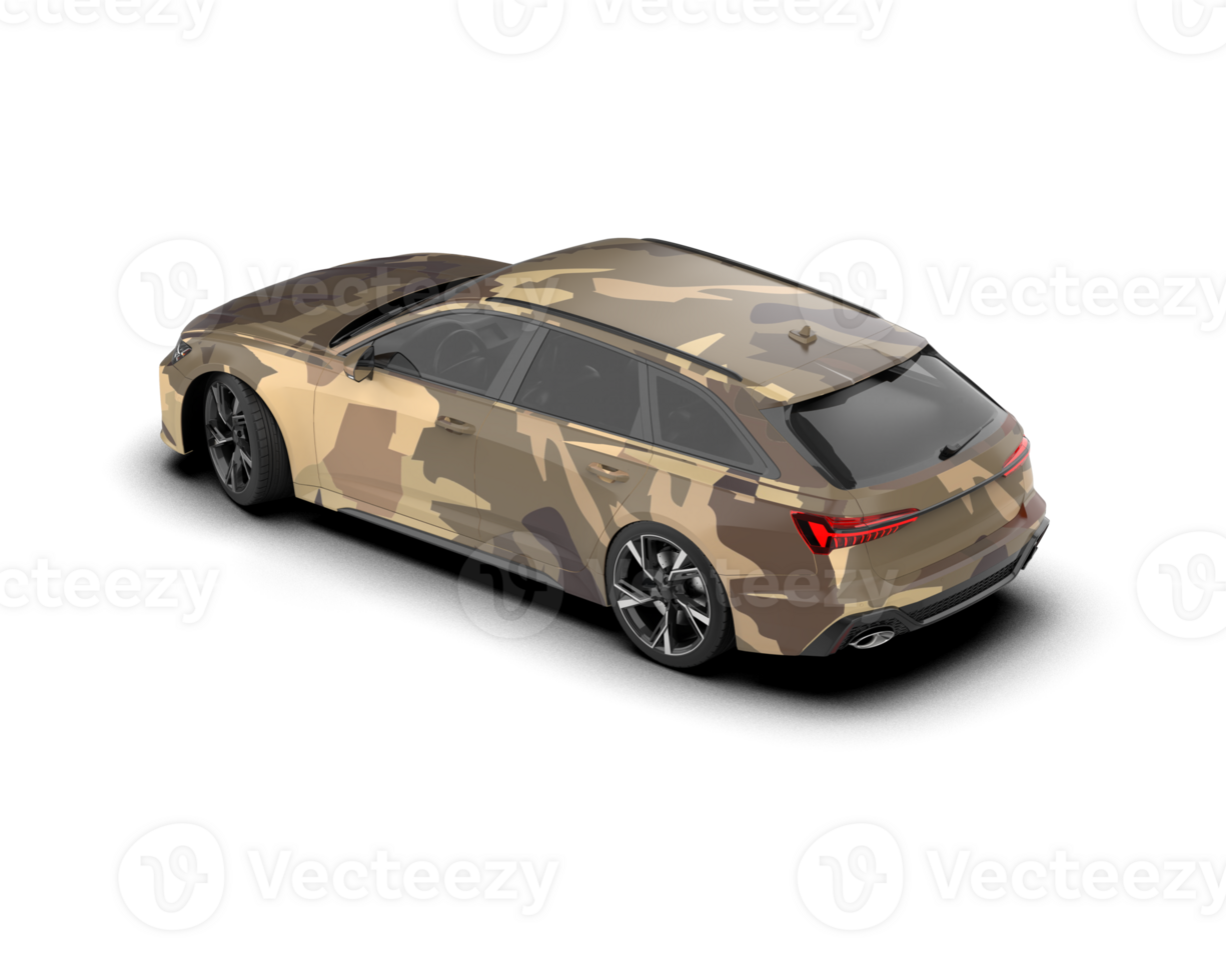 Modern car isolated on background. 3d rendering - illustration png