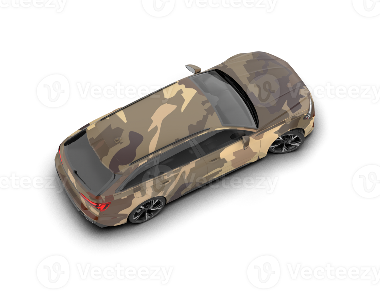 Modern car isolated on background. 3d rendering - illustration png
