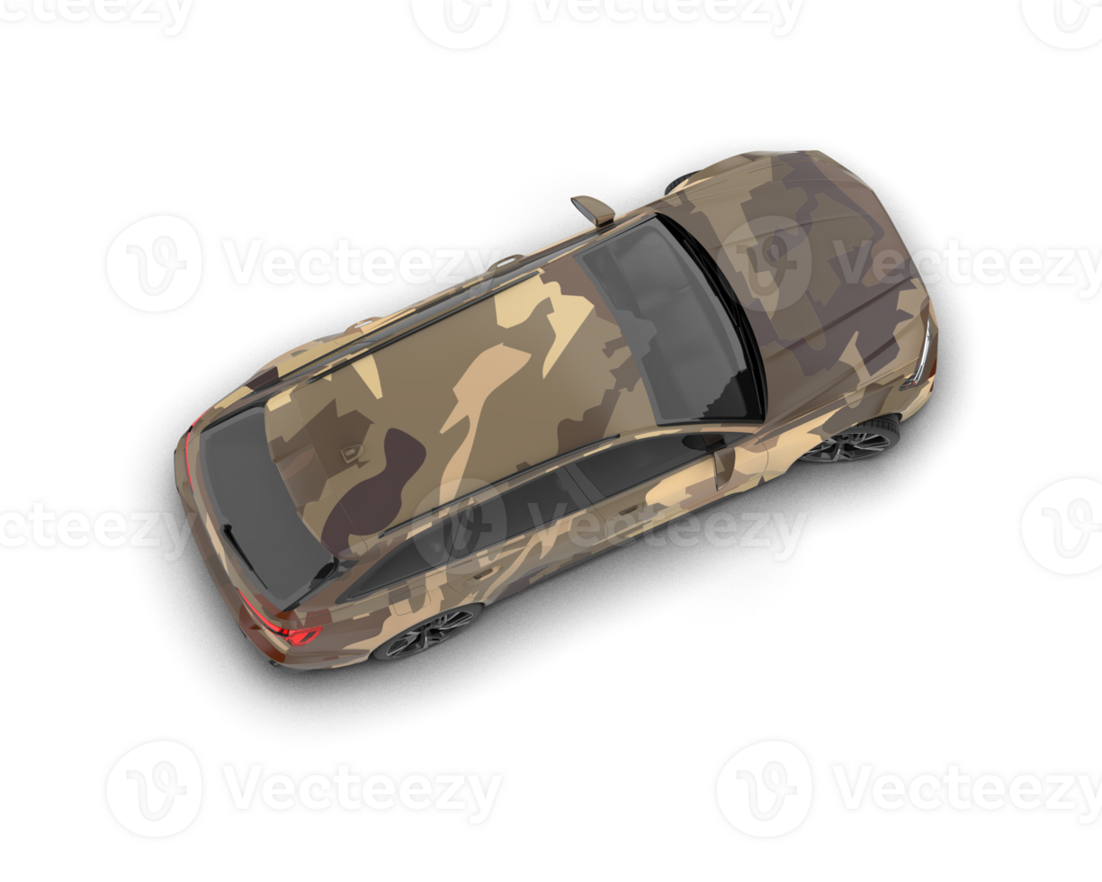 Modern car isolated on background. 3d rendering - illustration png