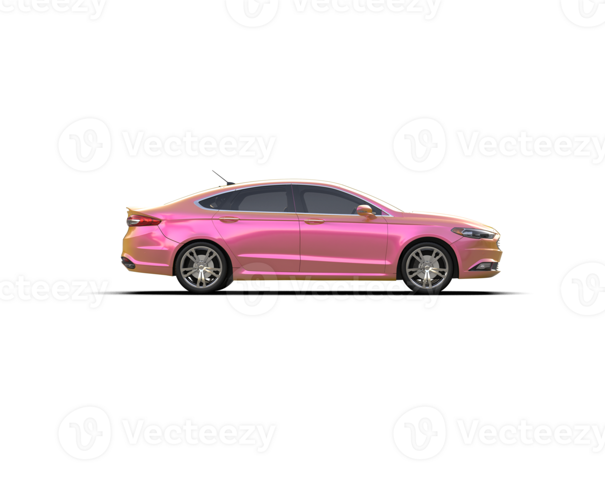 Modern car isolated on background. 3d rendering - illustration png