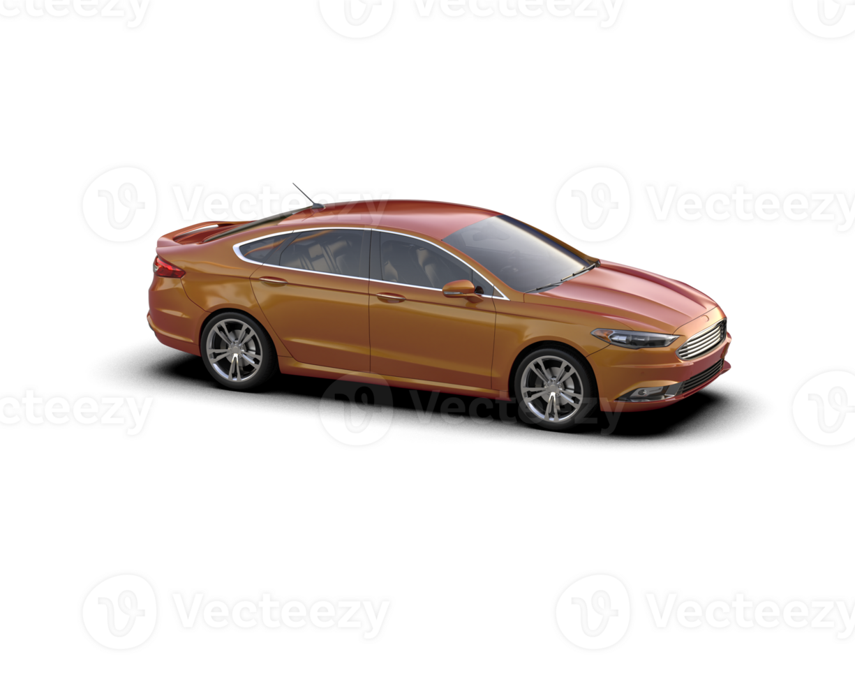 Modern car isolated on background. 3d rendering - illustration png
