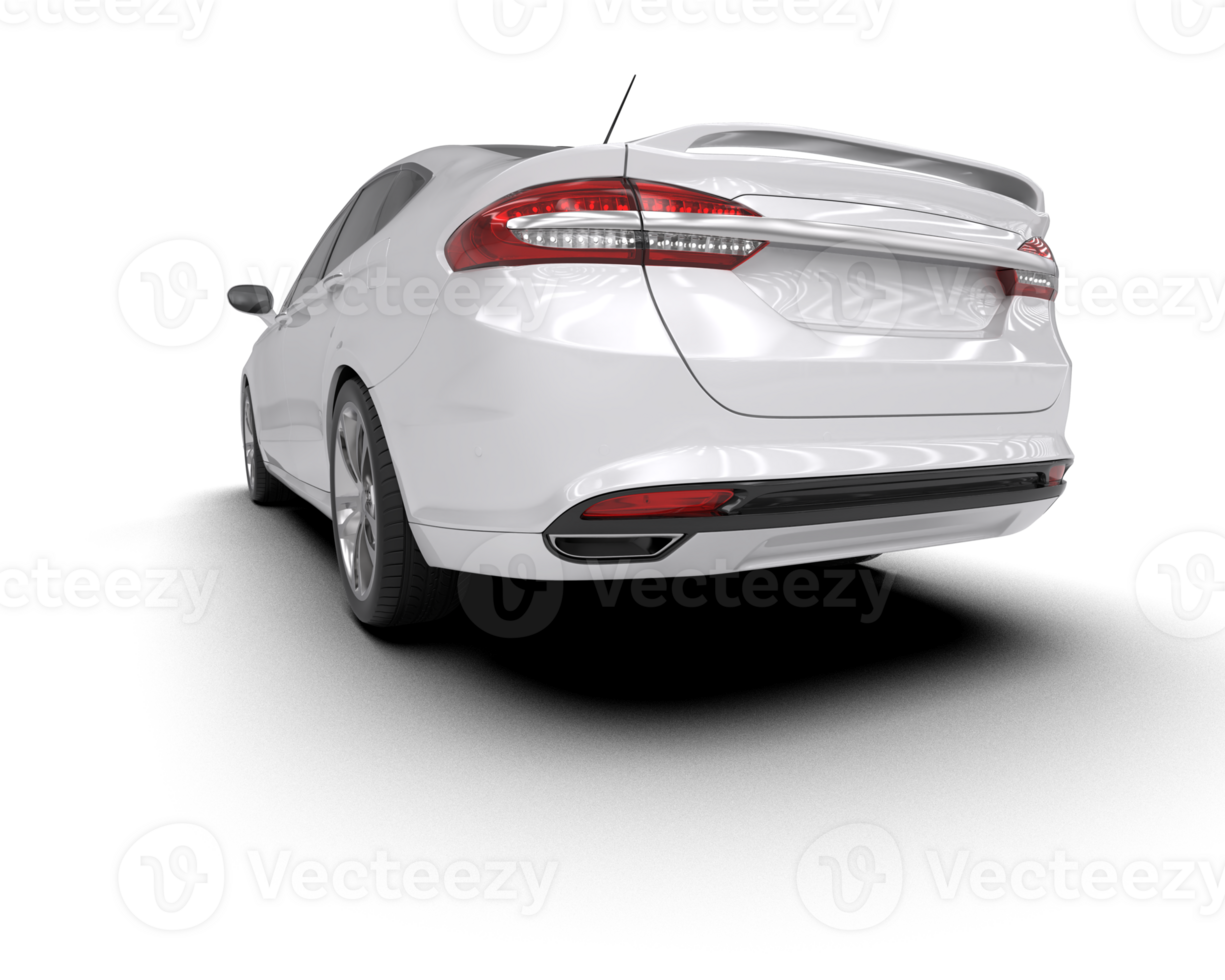 Modern car isolated on background. 3d rendering - illustration png
