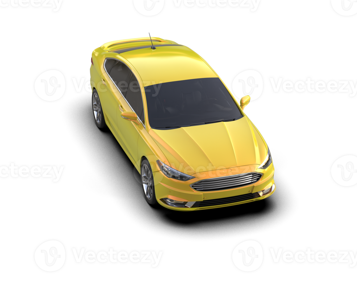 Modern car isolated on background. 3d rendering - illustration png