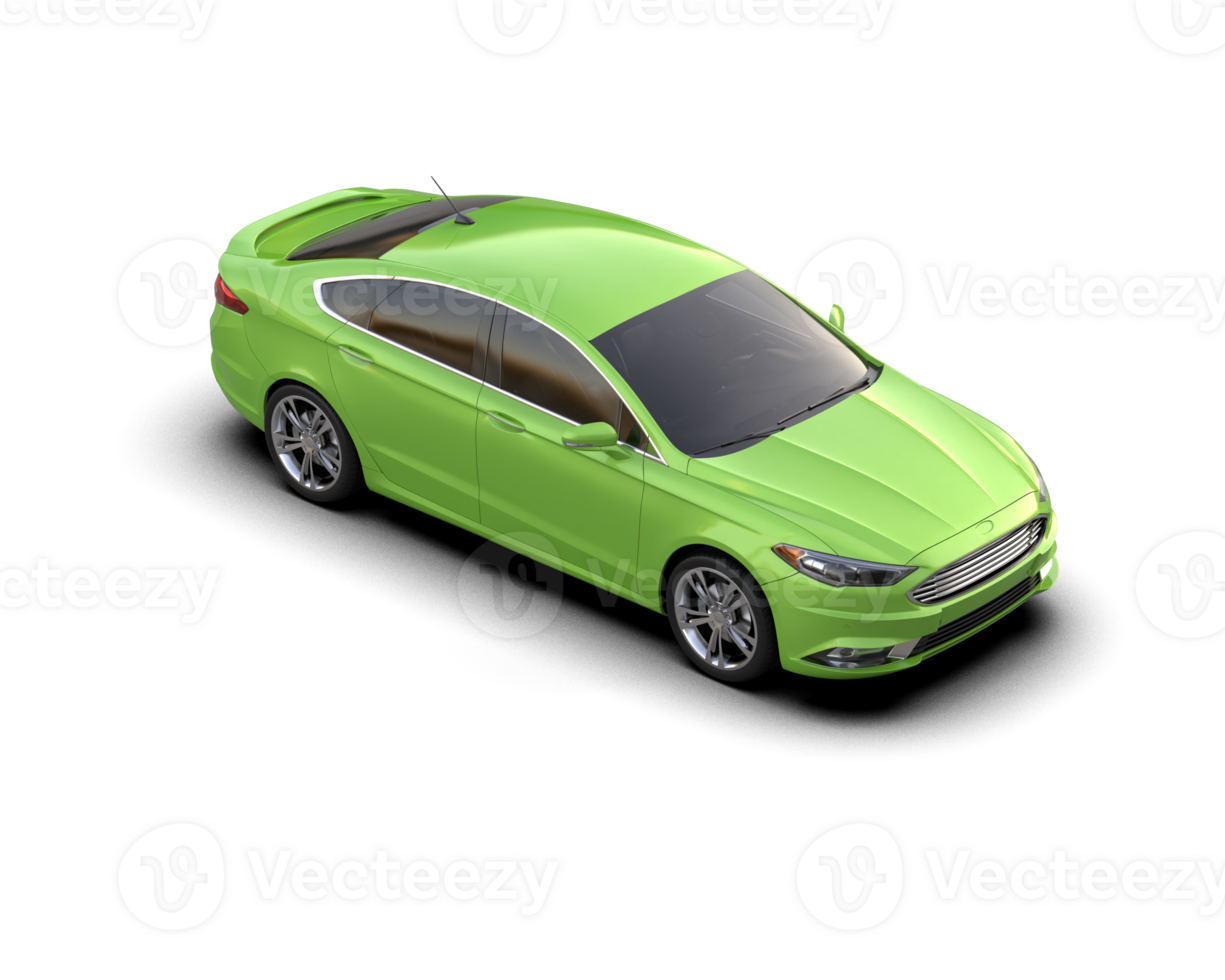 Modern car isolated on background. 3d rendering - illustration png