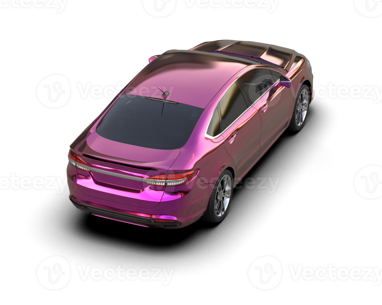 Modern car isolated on background. 3d rendering - illustration png