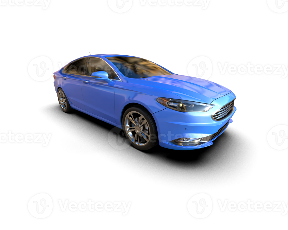 Modern car isolated on background. 3d rendering - illustration png