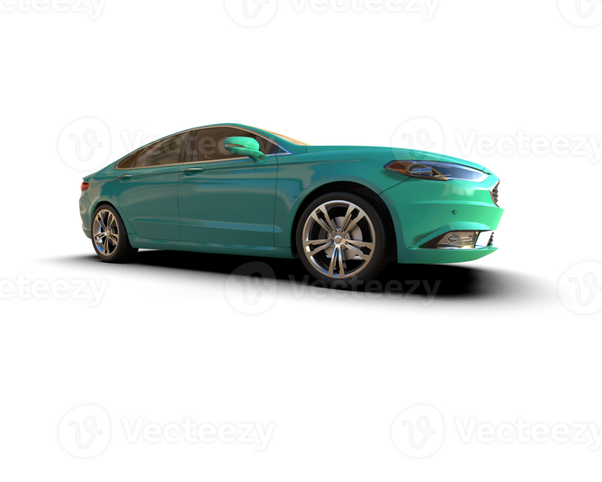 Modern car isolated on background. 3d rendering - illustration png