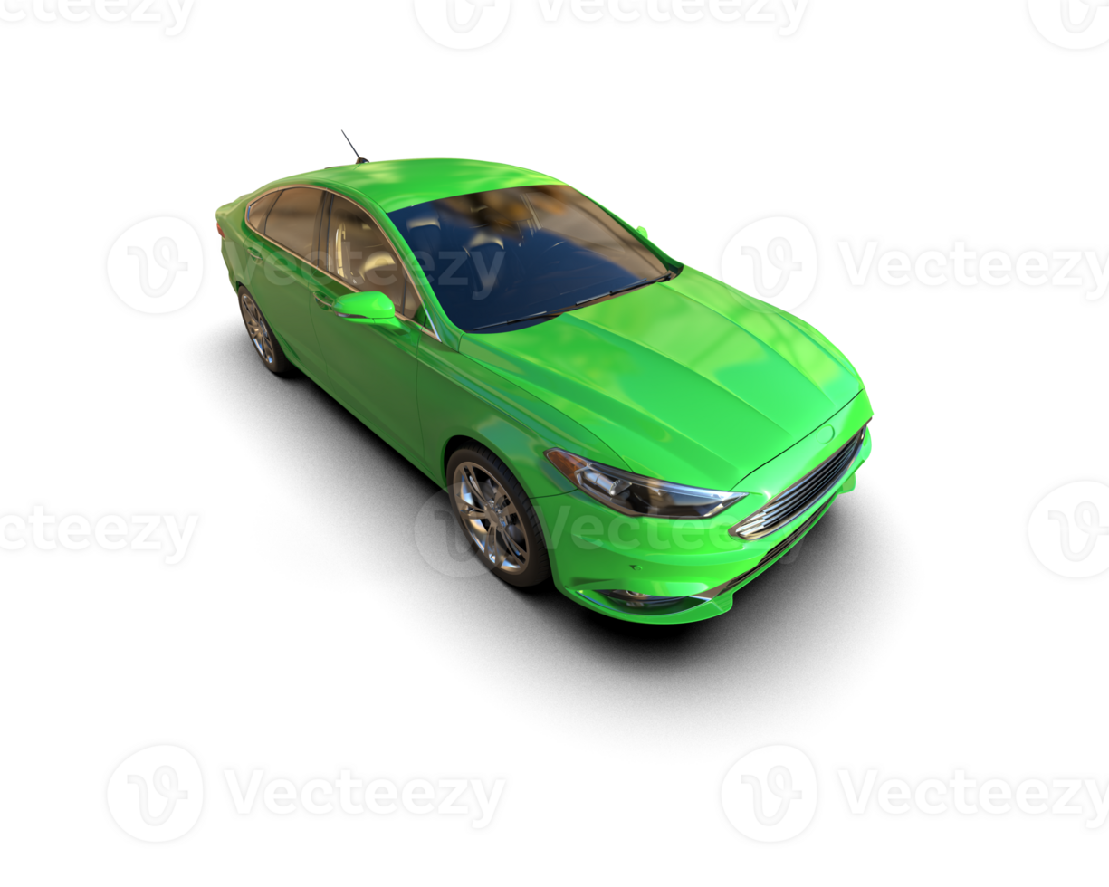 Modern car isolated on background. 3d rendering - illustration png