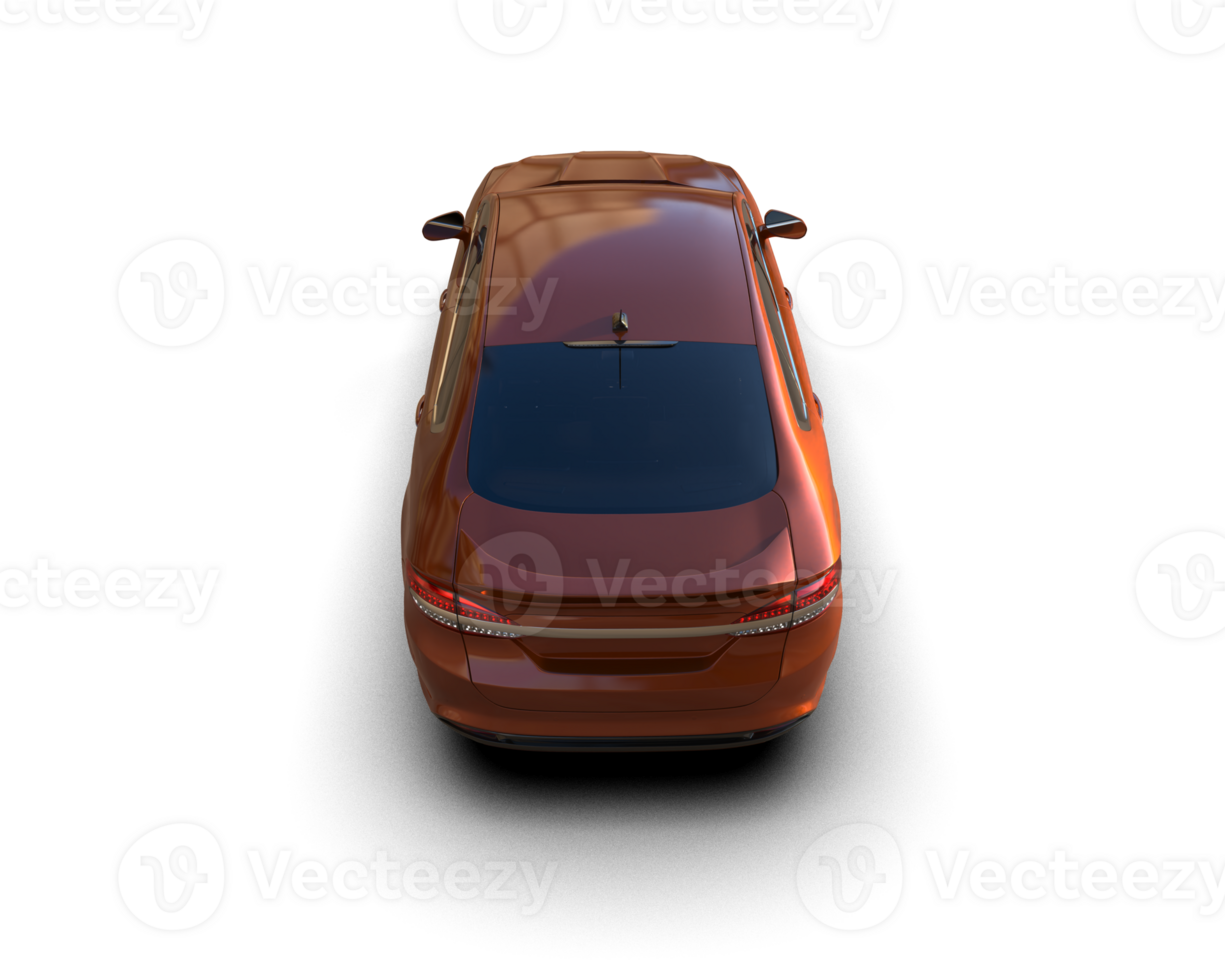 Modern car isolated on background. 3d rendering - illustration png