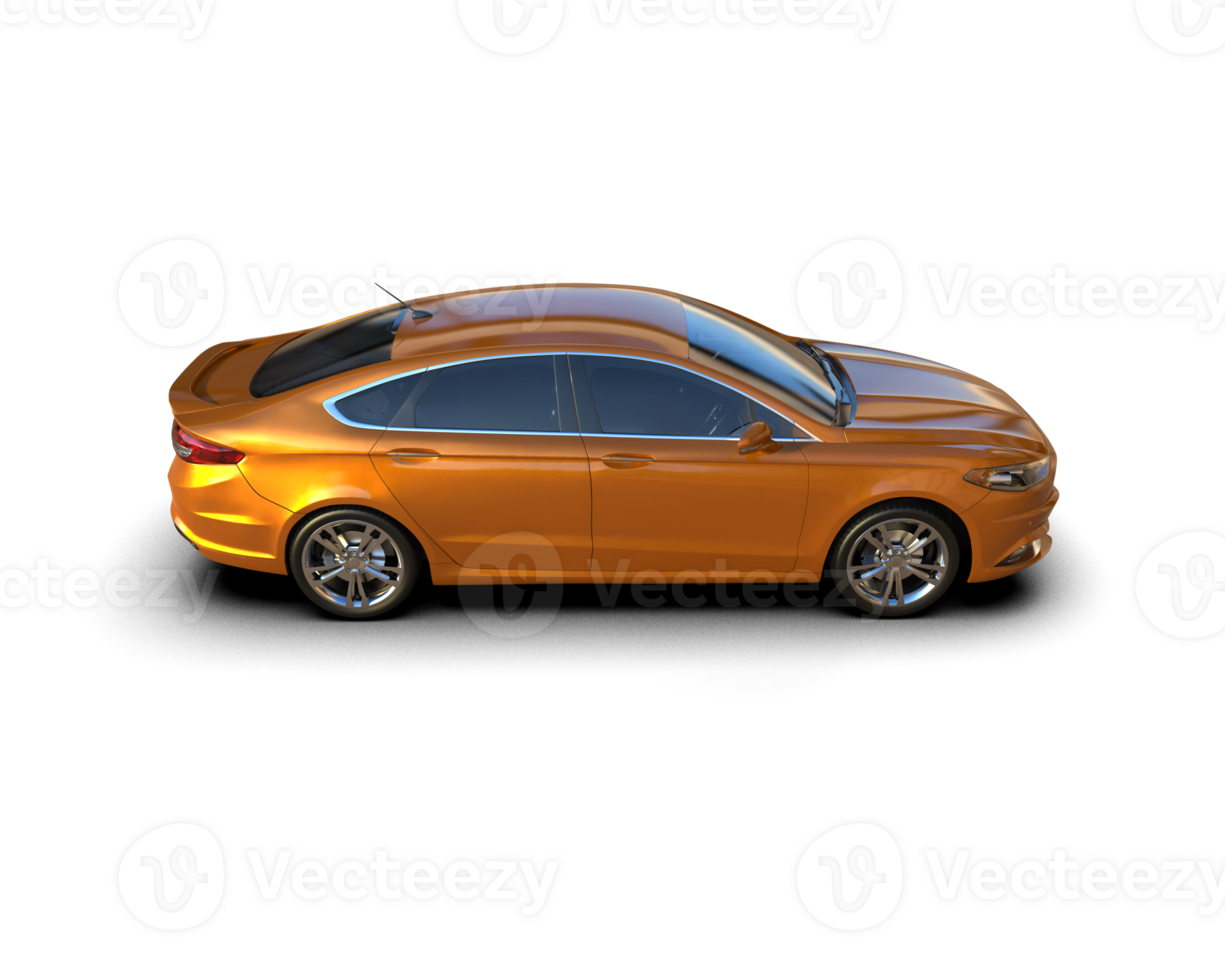 Modern car isolated on background. 3d rendering - illustration png