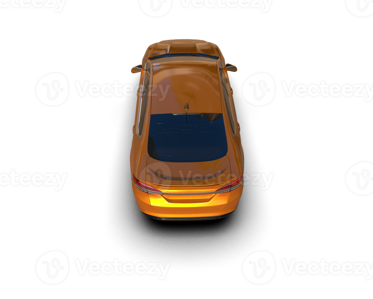 Modern car isolated on background. 3d rendering - illustration png