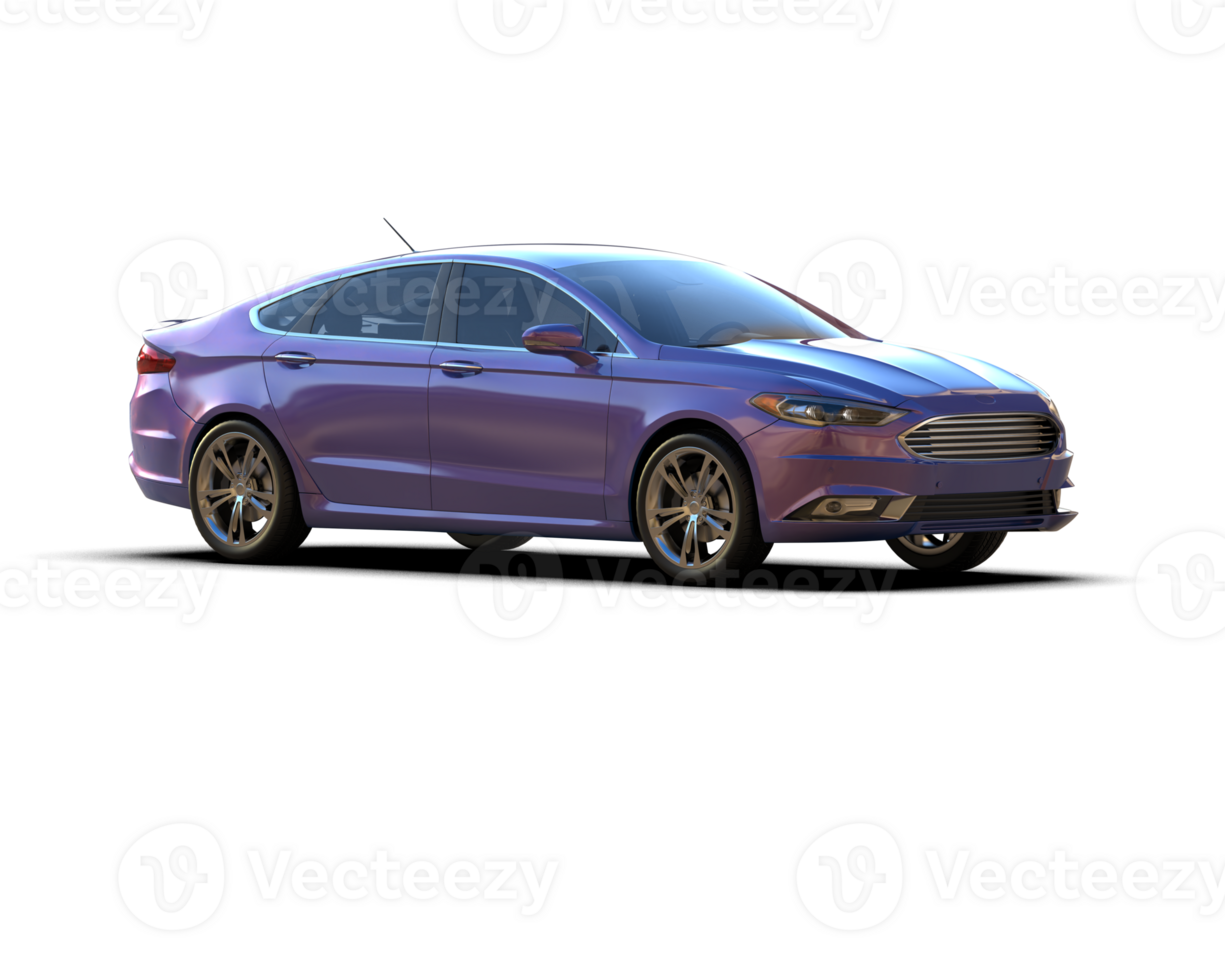 Modern car isolated on background. 3d rendering - illustration png