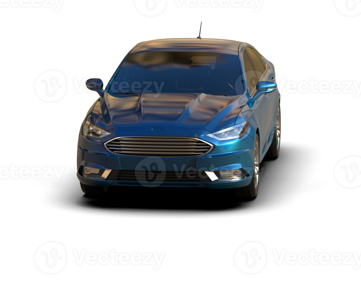 Modern car isolated on background. 3d rendering - illustration png