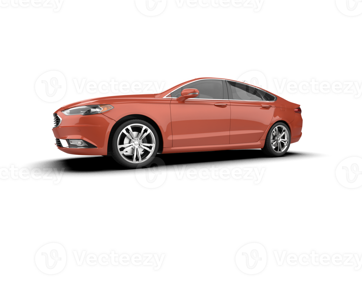 Modern car isolated on background. 3d rendering - illustration png