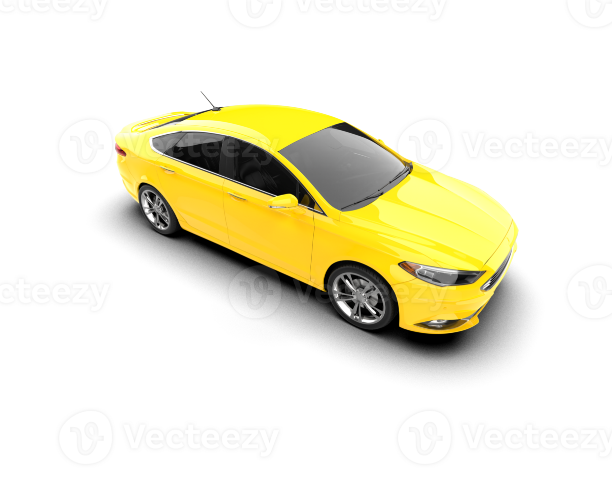 Modern car isolated on background. 3d rendering - illustration png