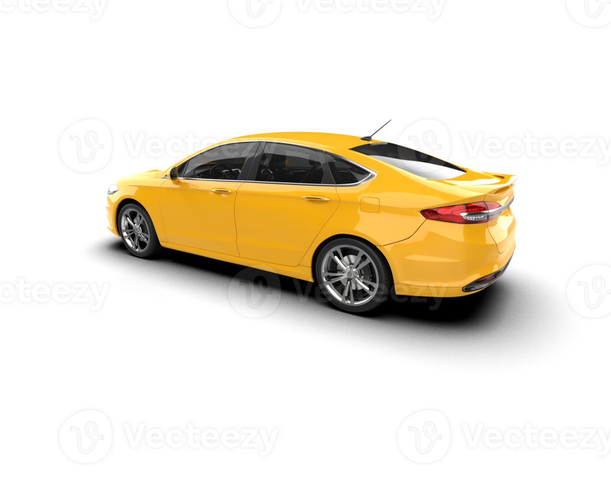 Modern car isolated on background. 3d rendering - illustration png