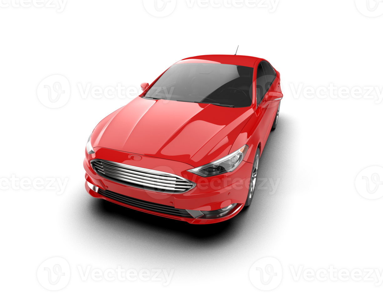 Modern car isolated on background. 3d rendering - illustration png