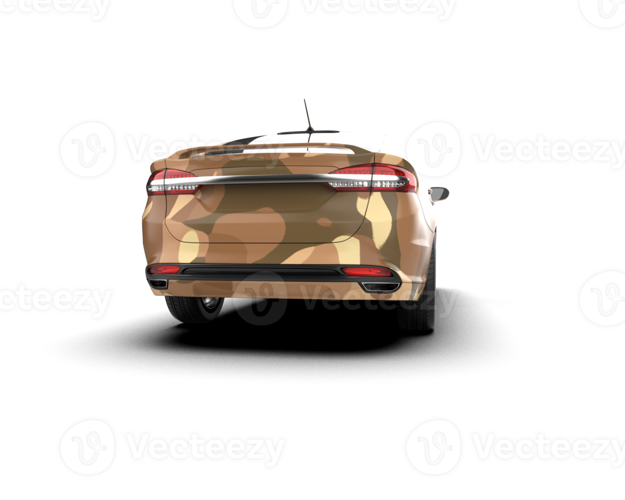 Modern car isolated on background. 3d rendering - illustration png