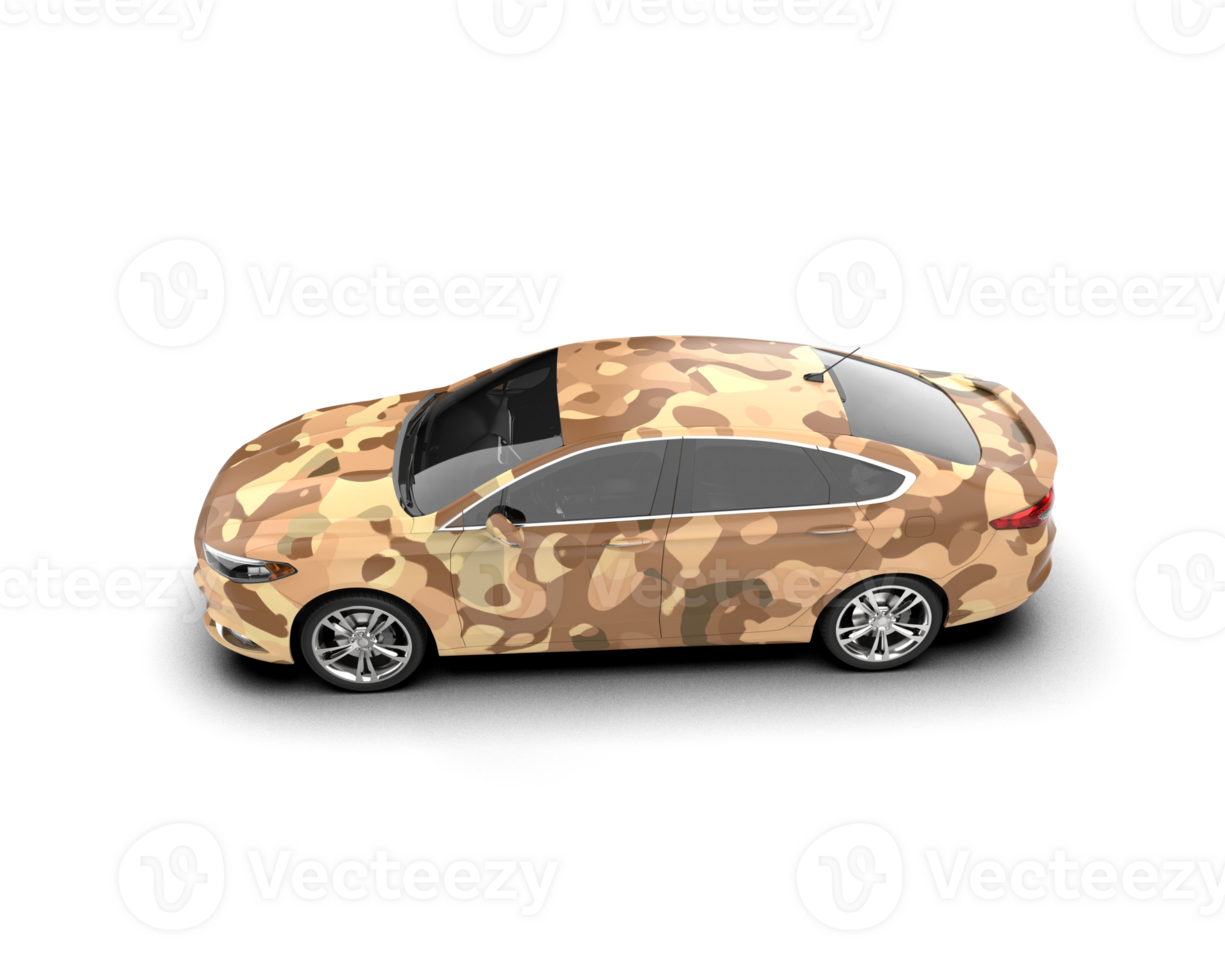 Modern car isolated on background. 3d rendering - illustration png