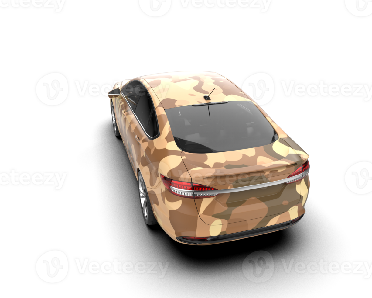 Modern car isolated on background. 3d rendering - illustration png