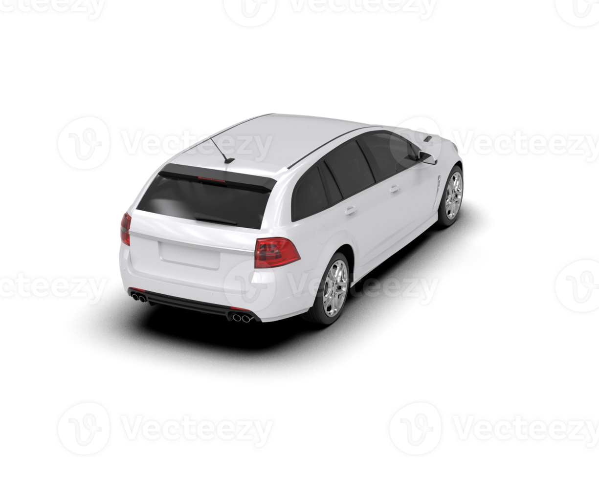 Modern car isolated on background. 3d rendering - illustration png