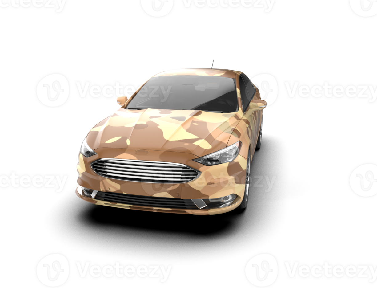Modern car isolated on background. 3d rendering - illustration png