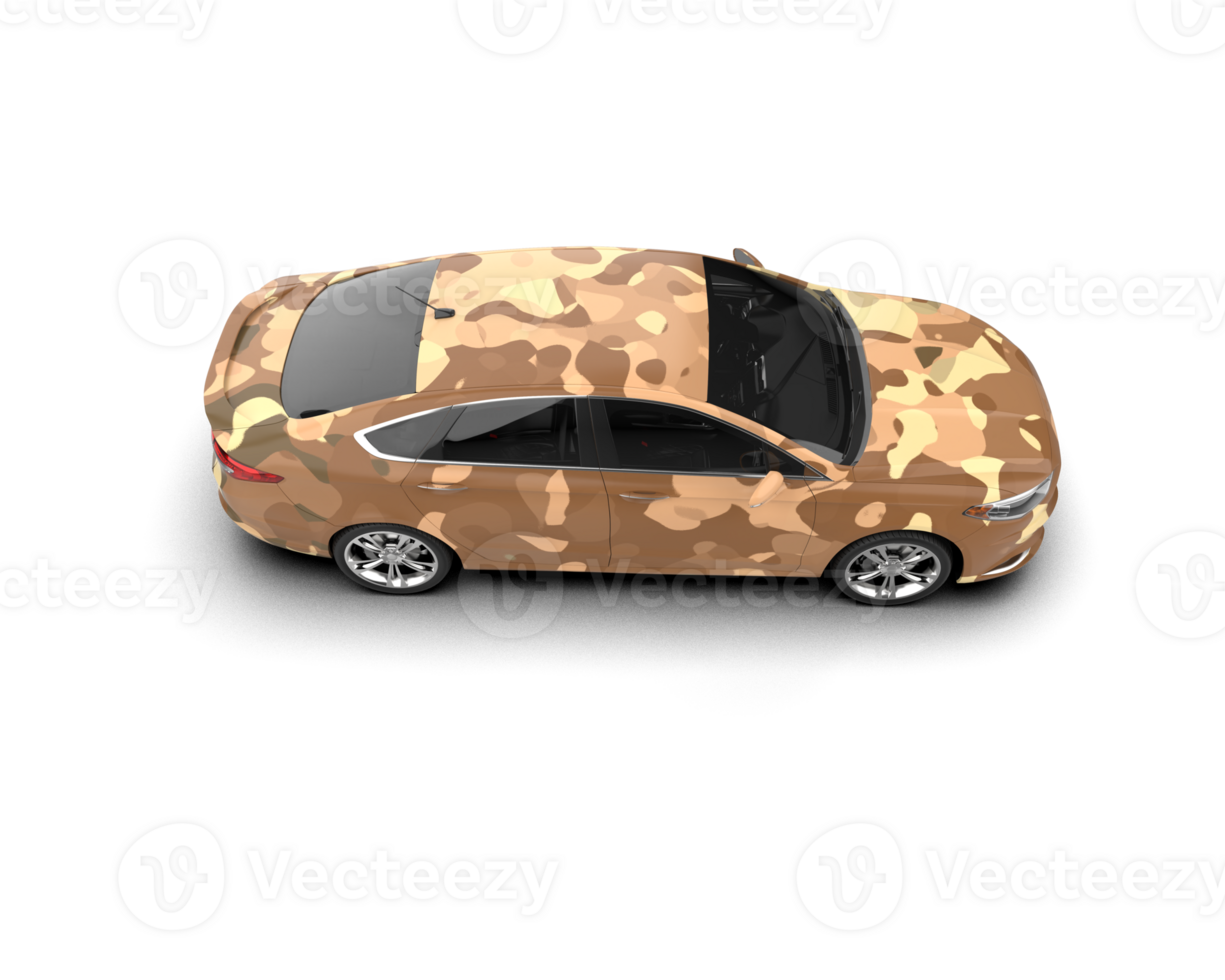 Modern car isolated on background. 3d rendering - illustration png
