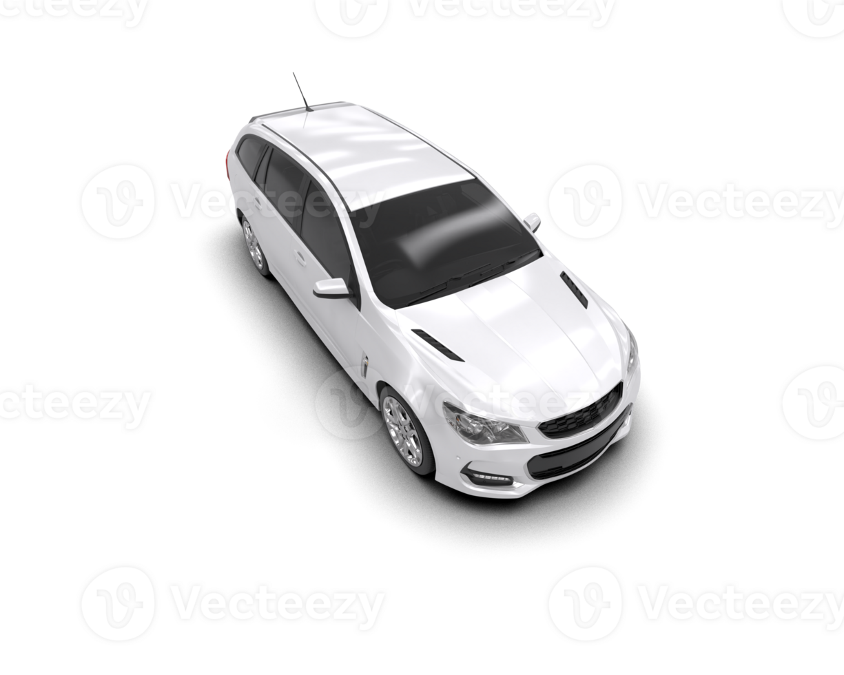 Modern car isolated on background. 3d rendering - illustration png