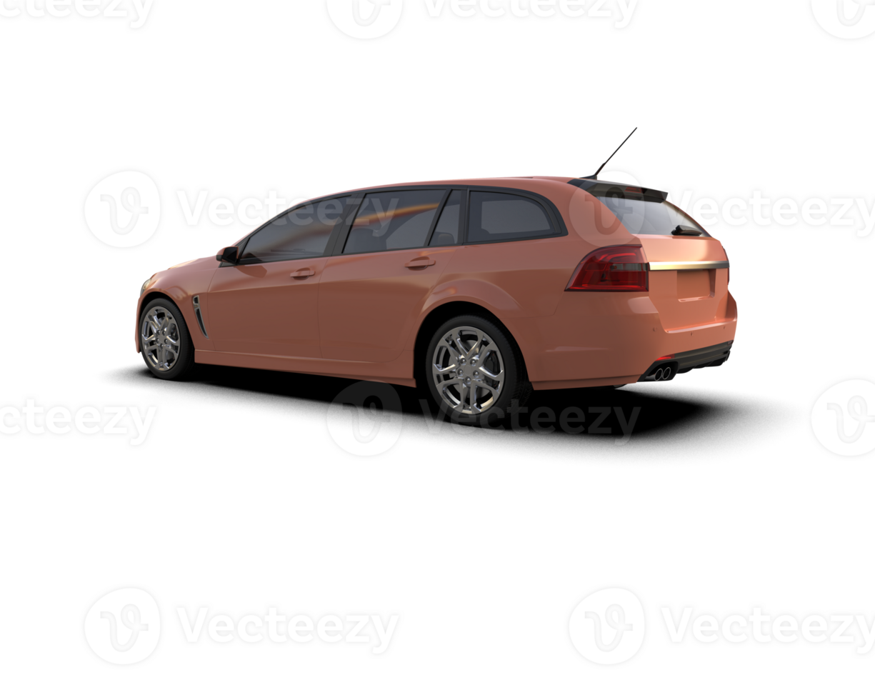 Modern car isolated on background. 3d rendering - illustration png