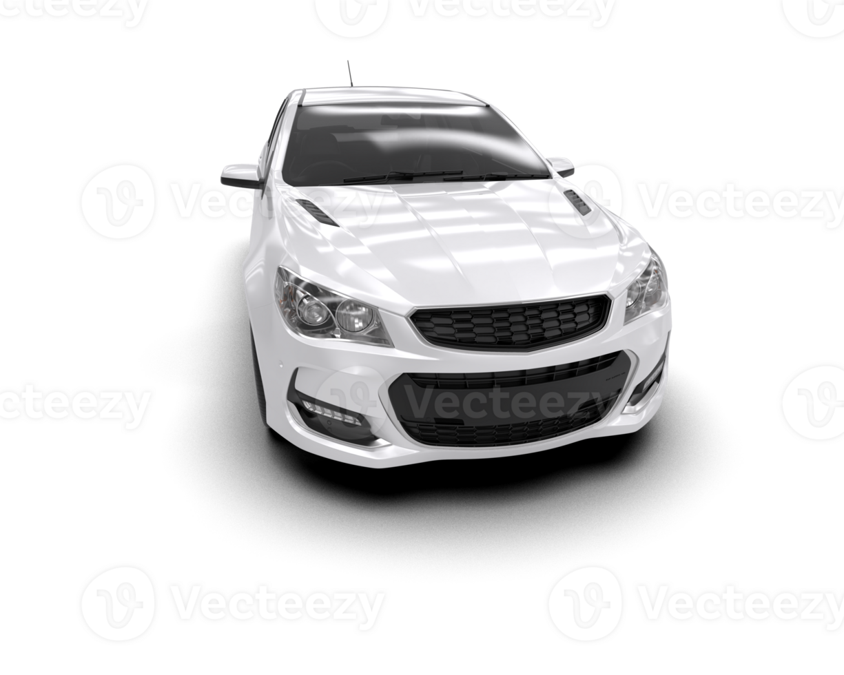 Modern car isolated on background. 3d rendering - illustration png