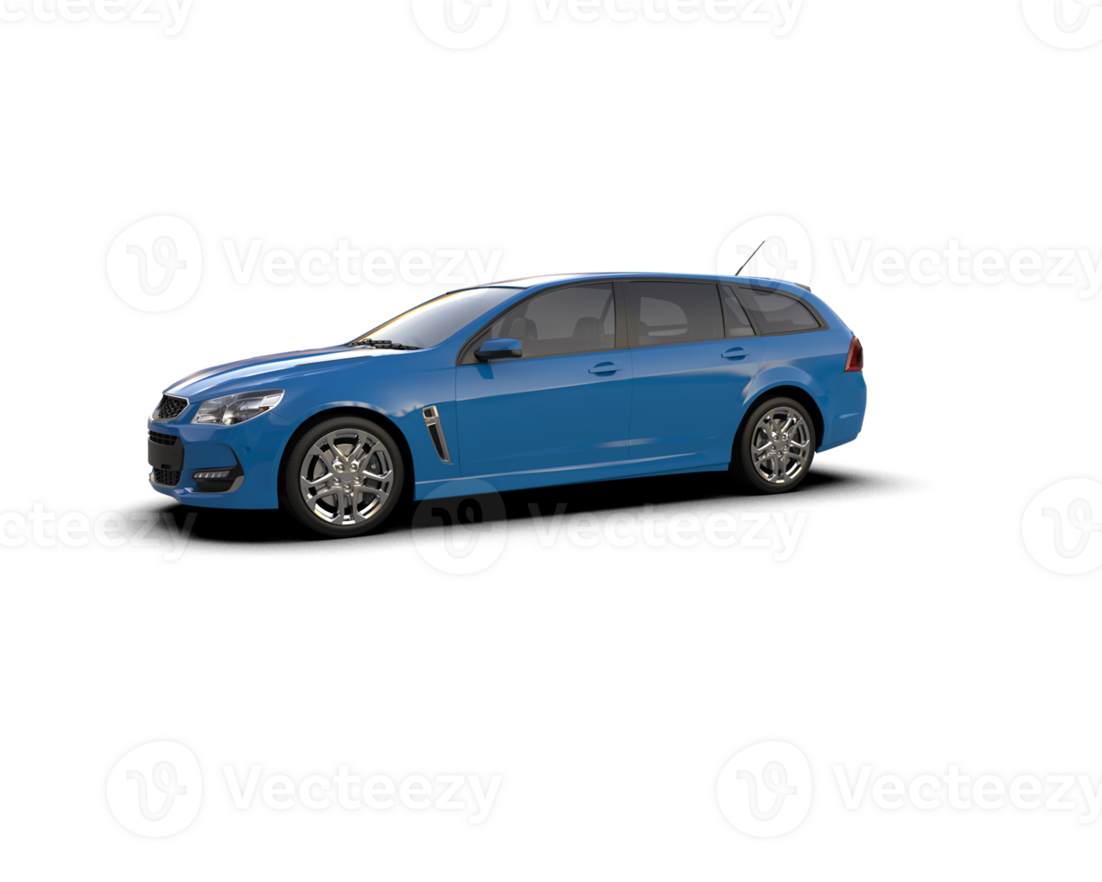 Modern car isolated on background. 3d rendering - illustration png