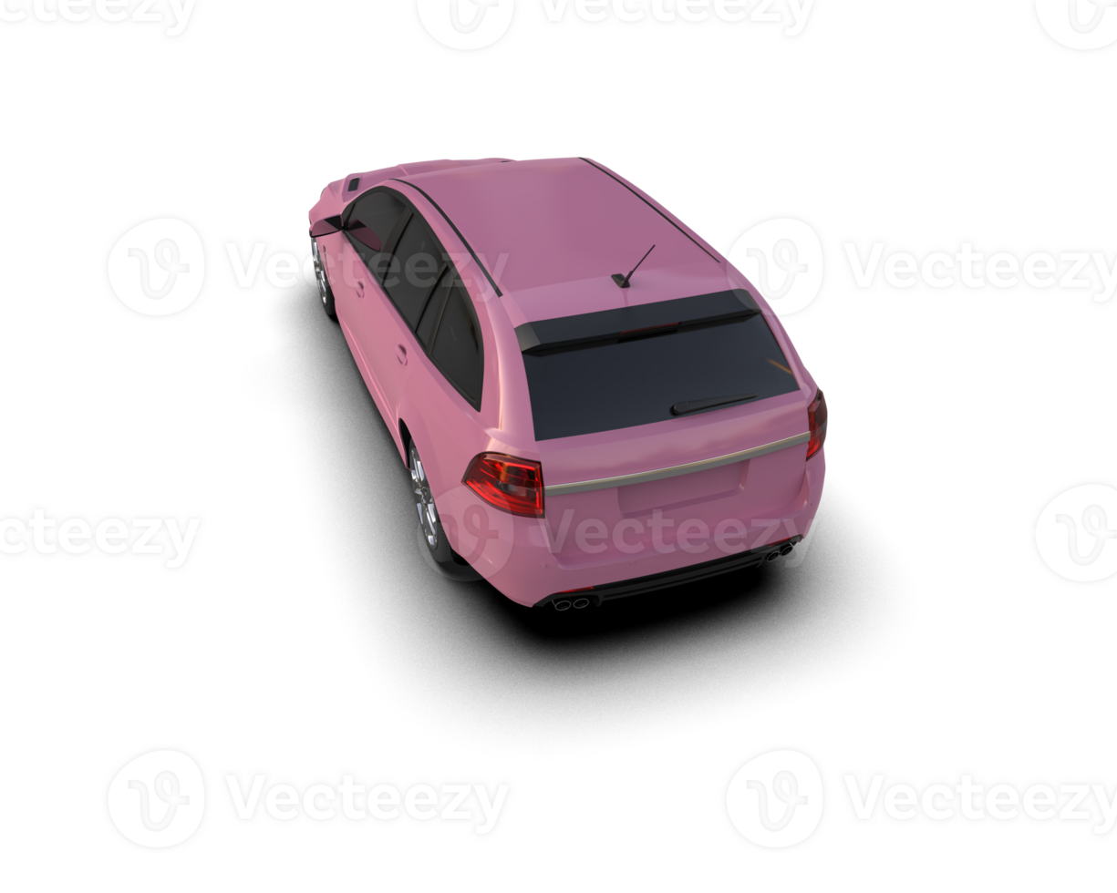 Modern car isolated on background. 3d rendering - illustration png