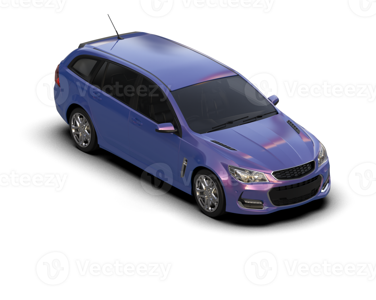 Modern car isolated on background. 3d rendering - illustration png