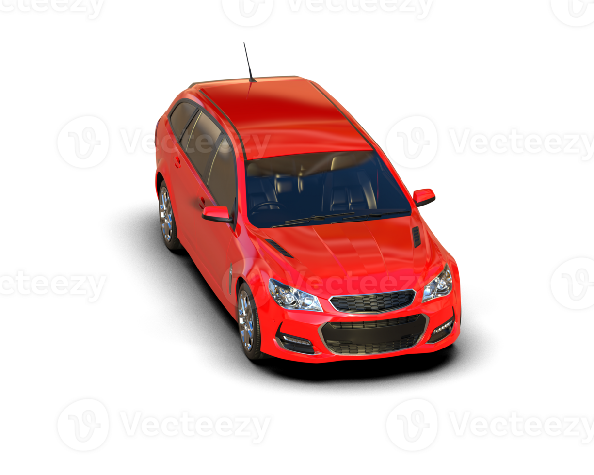 Modern car isolated on background. 3d rendering - illustration png