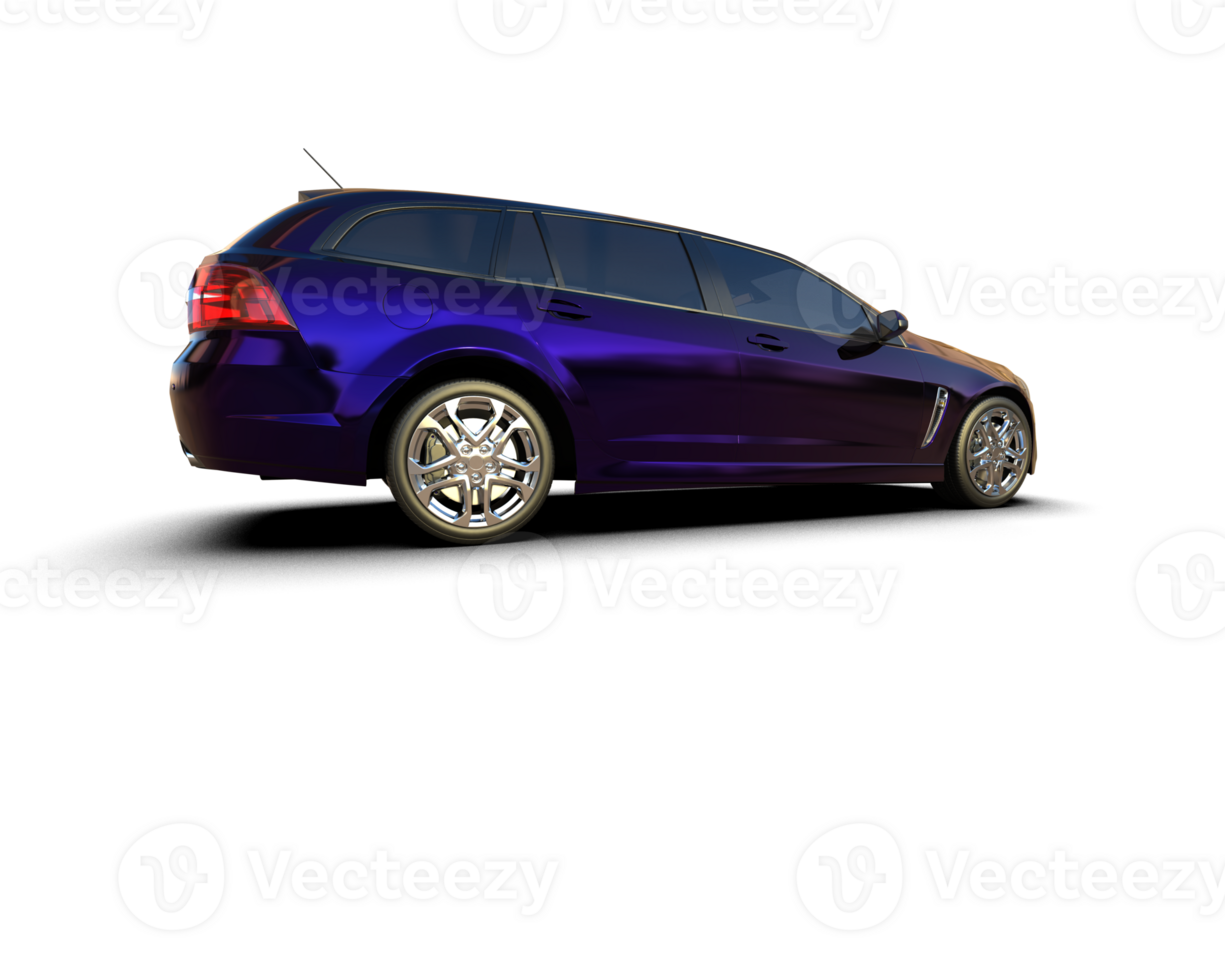 Modern car isolated on background. 3d rendering - illustration png