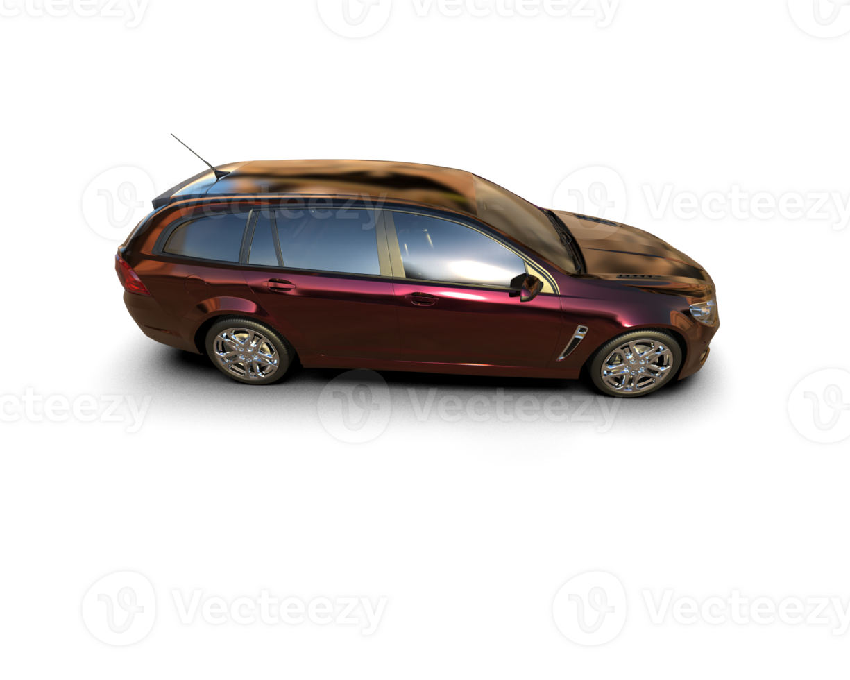 Modern car isolated on background. 3d rendering - illustration png