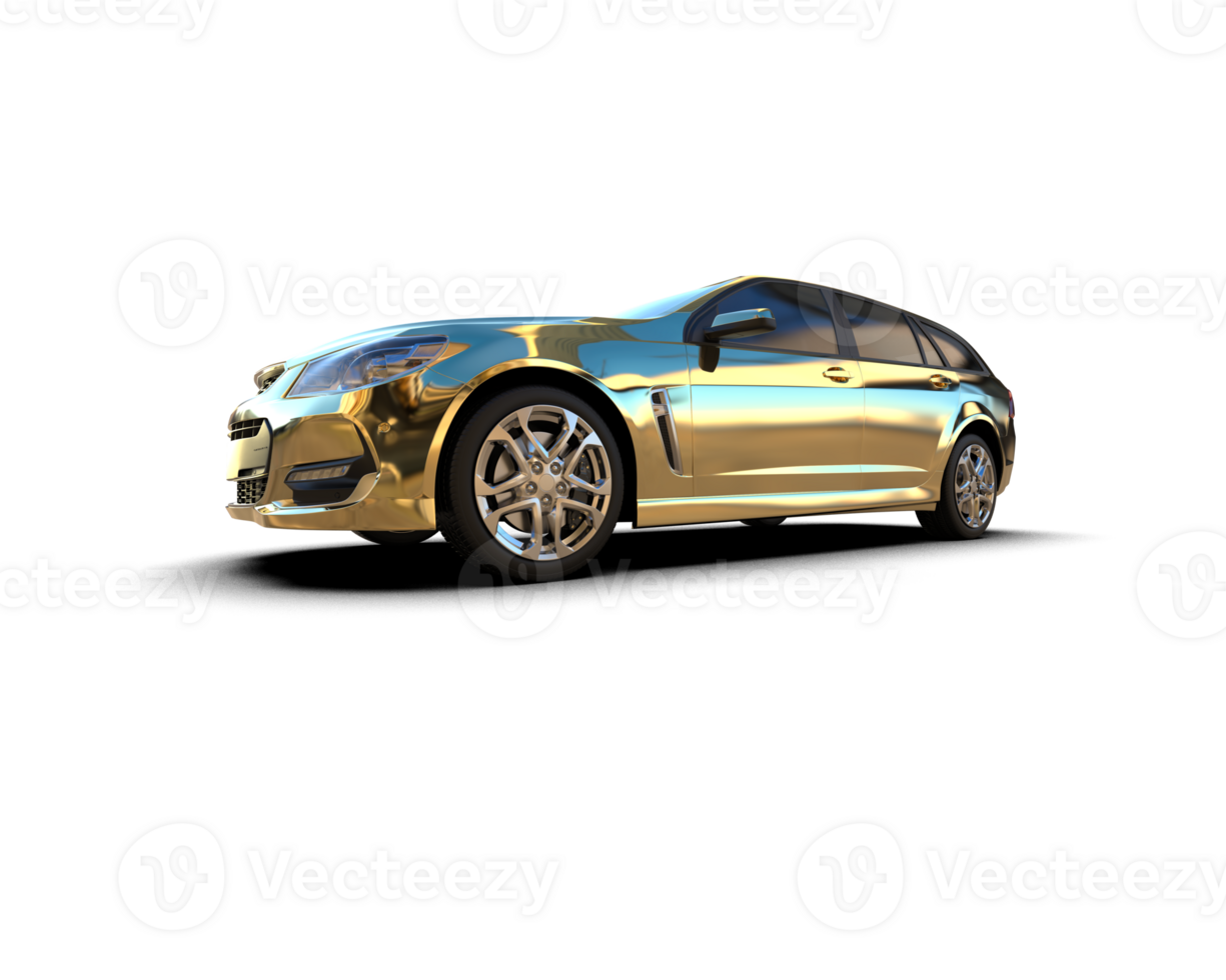 Modern car isolated on background. 3d rendering - illustration png