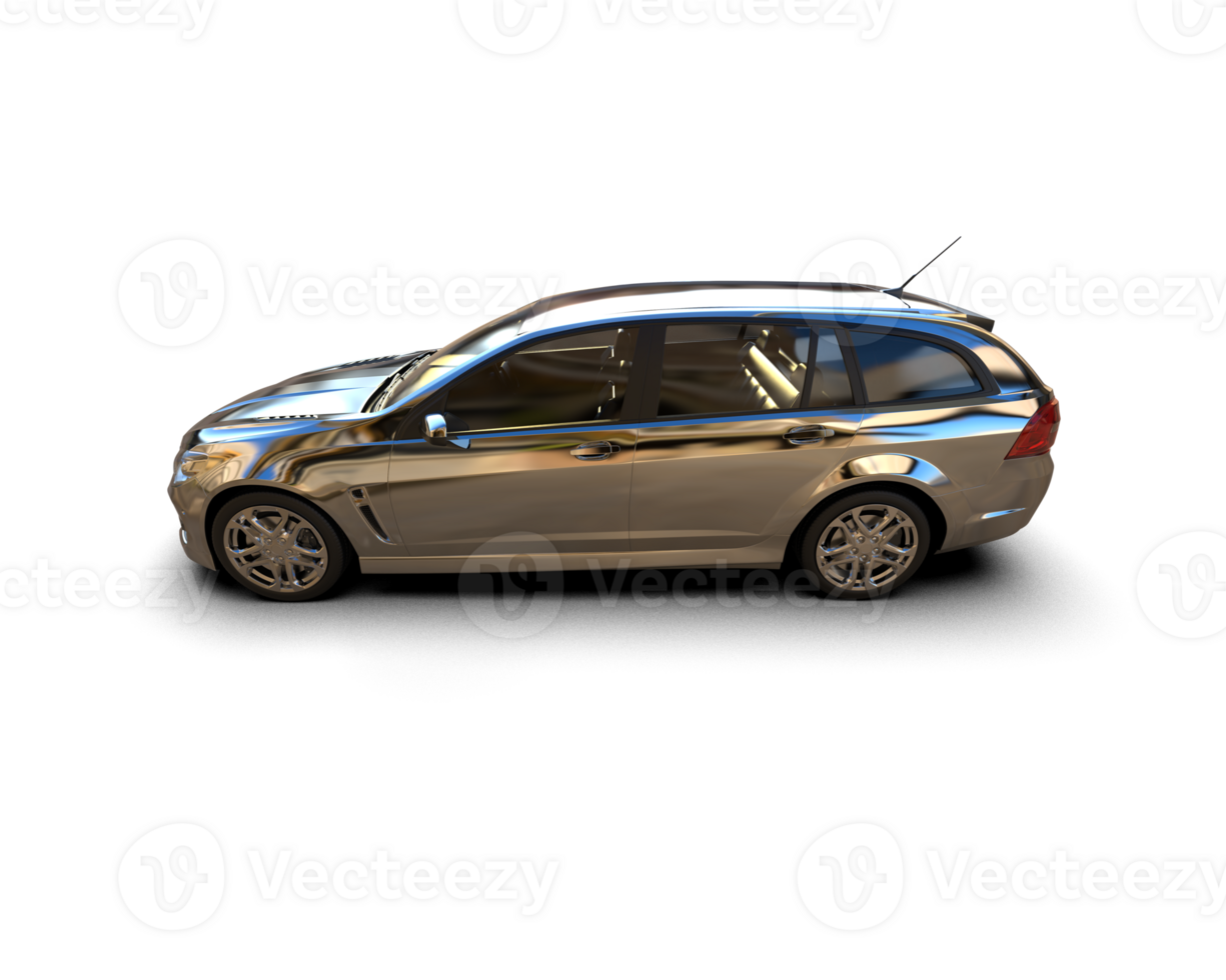 Modern car isolated on background. 3d rendering - illustration png