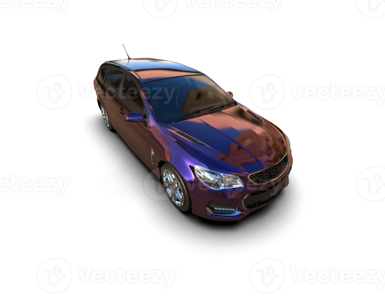Modern car isolated on background. 3d rendering - illustration png