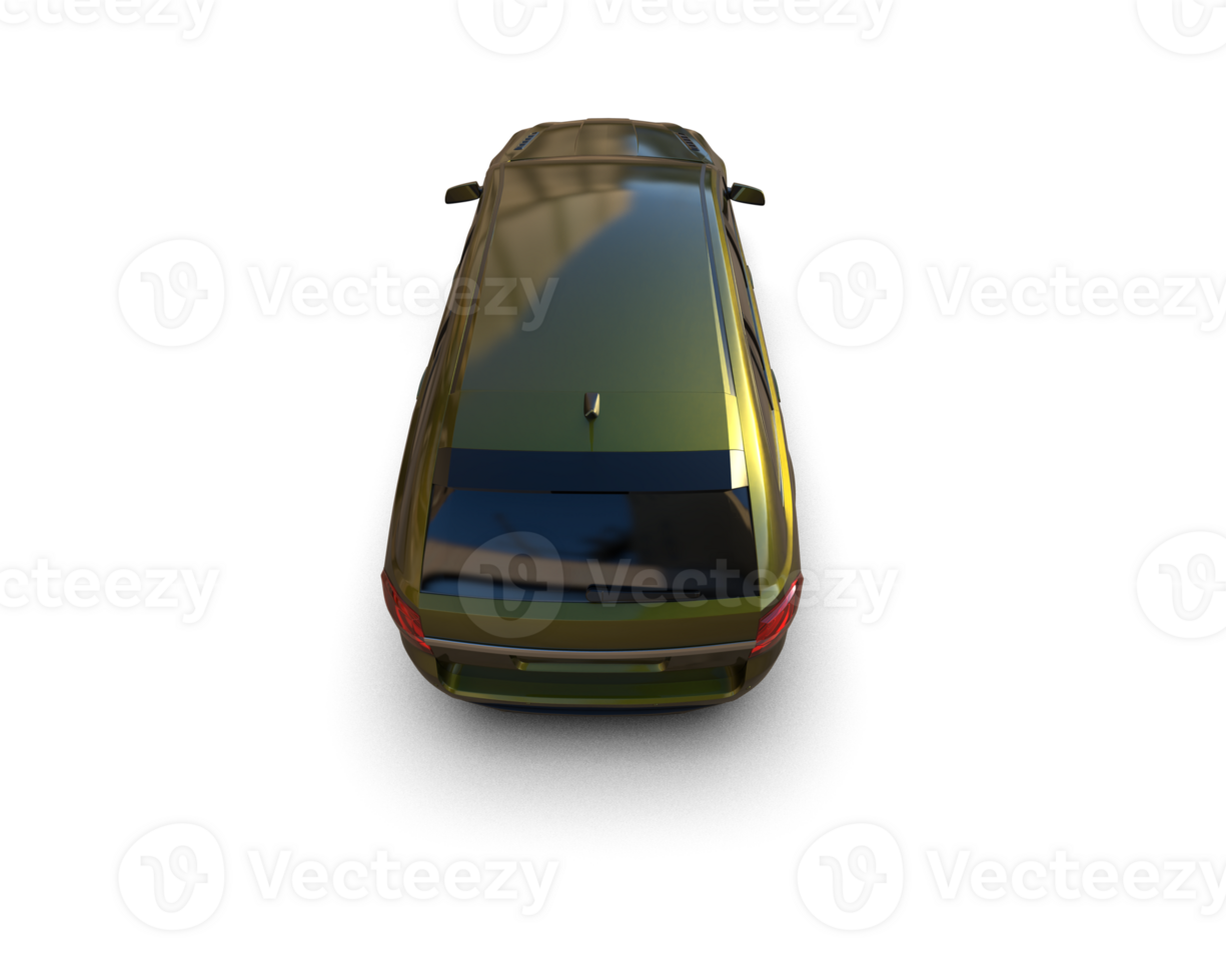 Modern car isolated on background. 3d rendering - illustration png