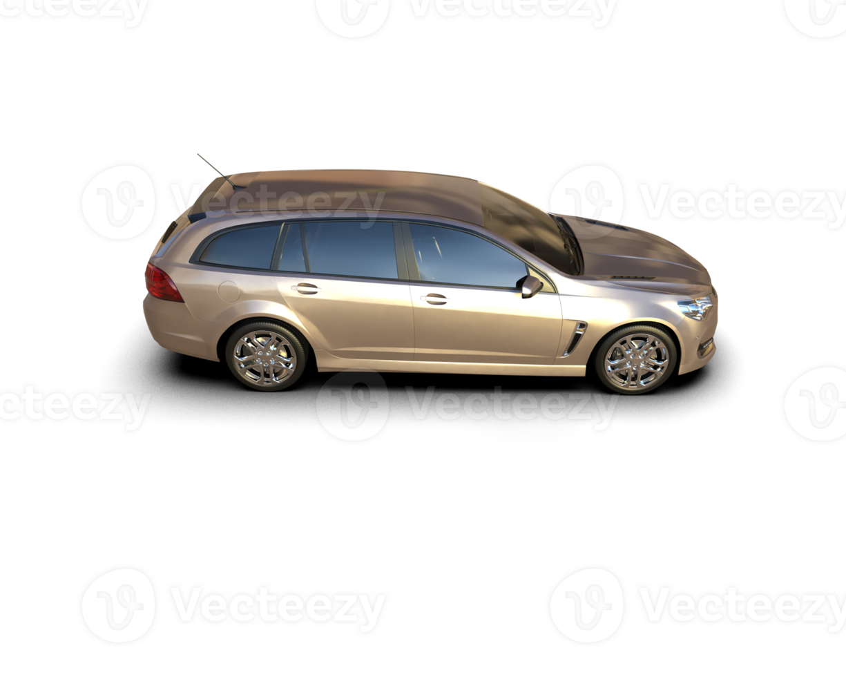 Modern car isolated on background. 3d rendering - illustration png