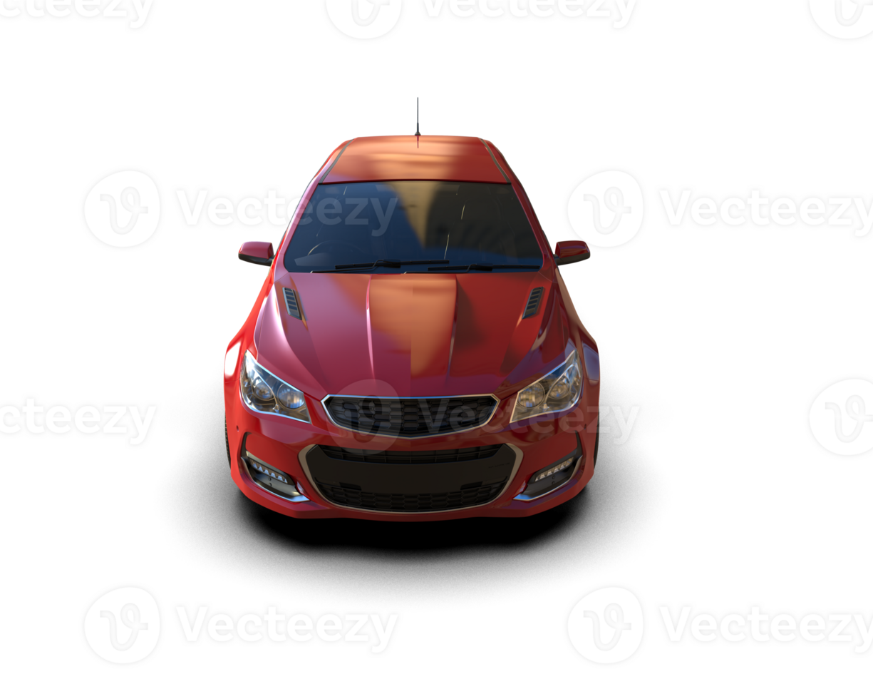 Modern car isolated on background. 3d rendering - illustration png