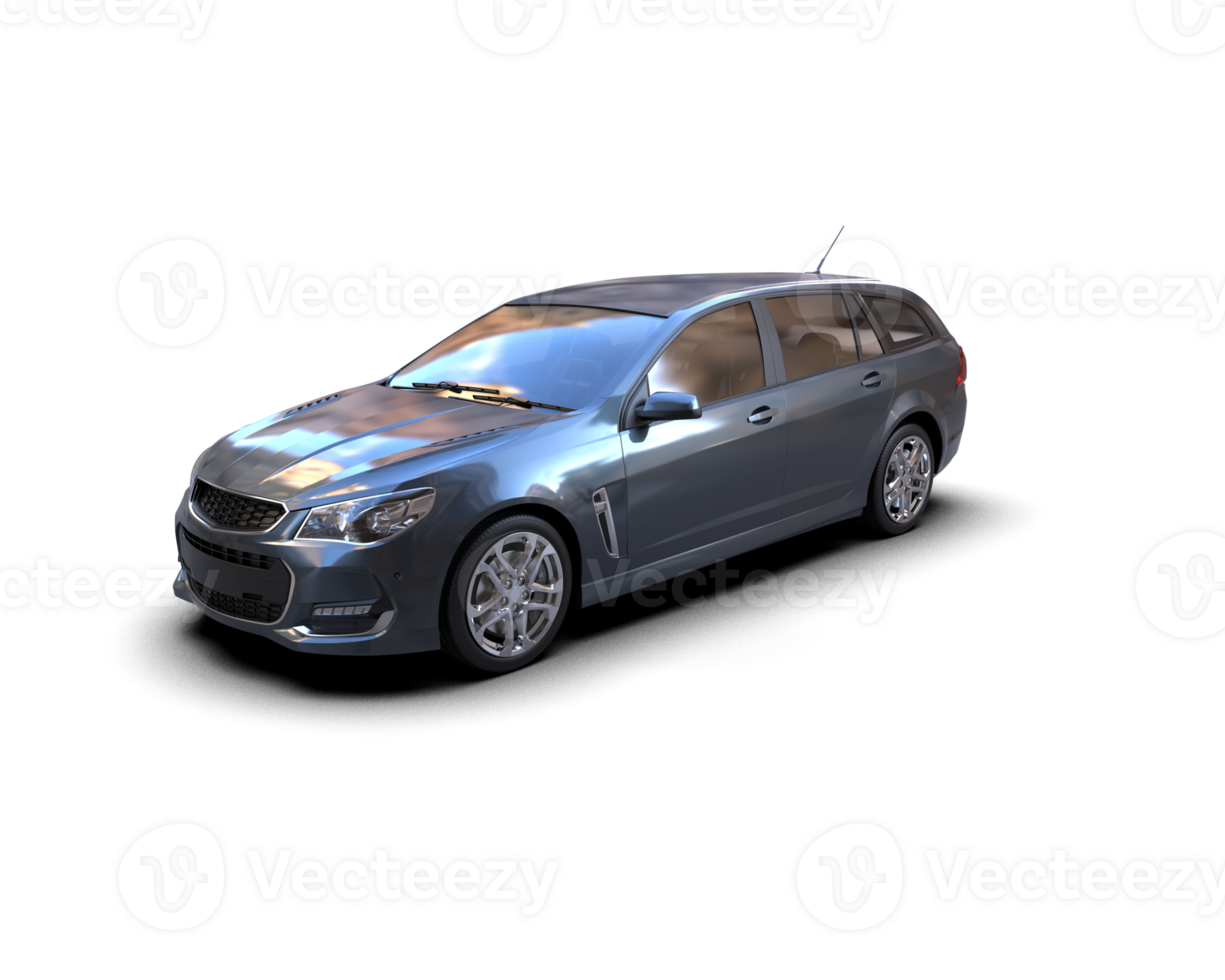 Modern car isolated on background. 3d rendering - illustration png