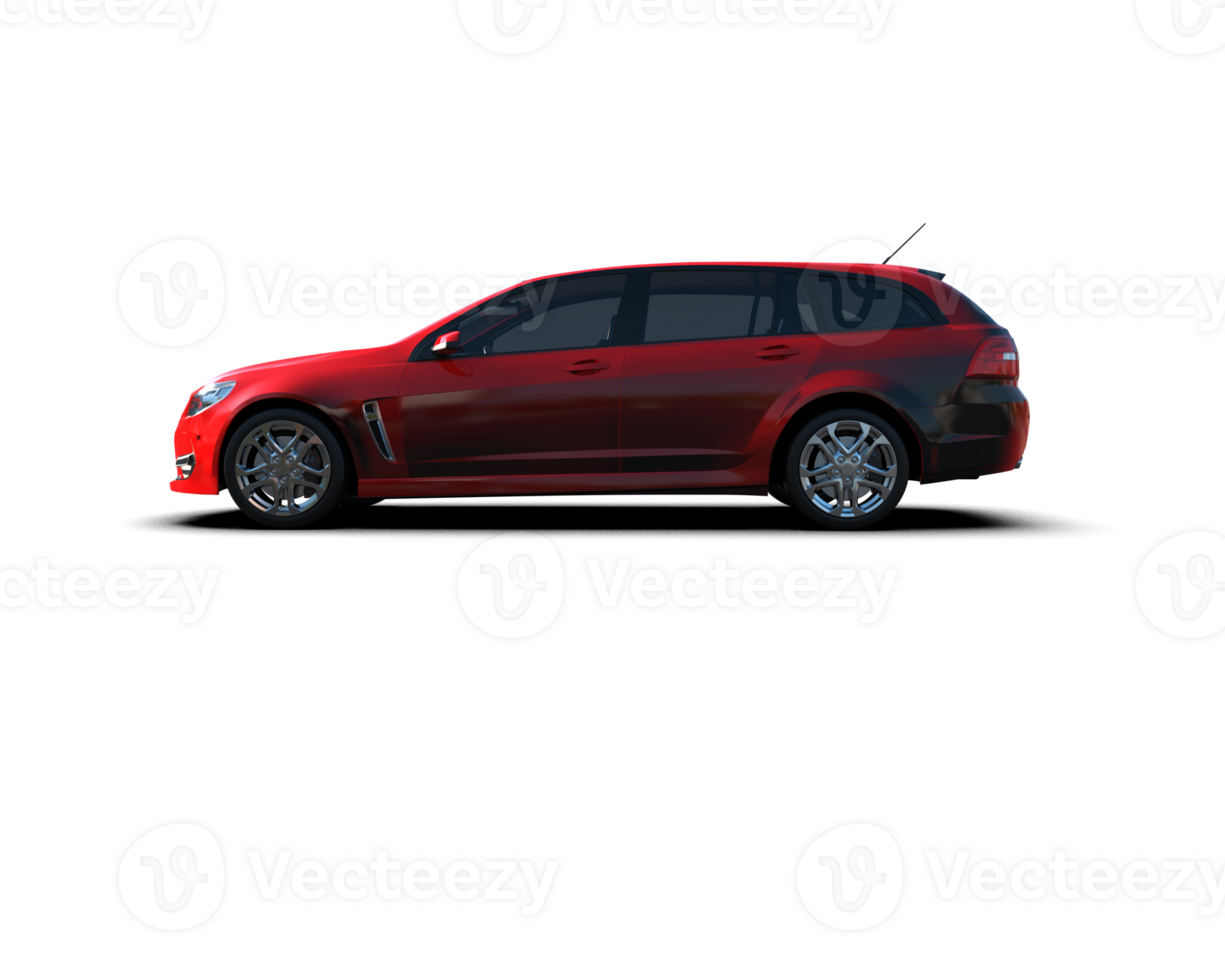 Modern car isolated on background. 3d rendering - illustration png
