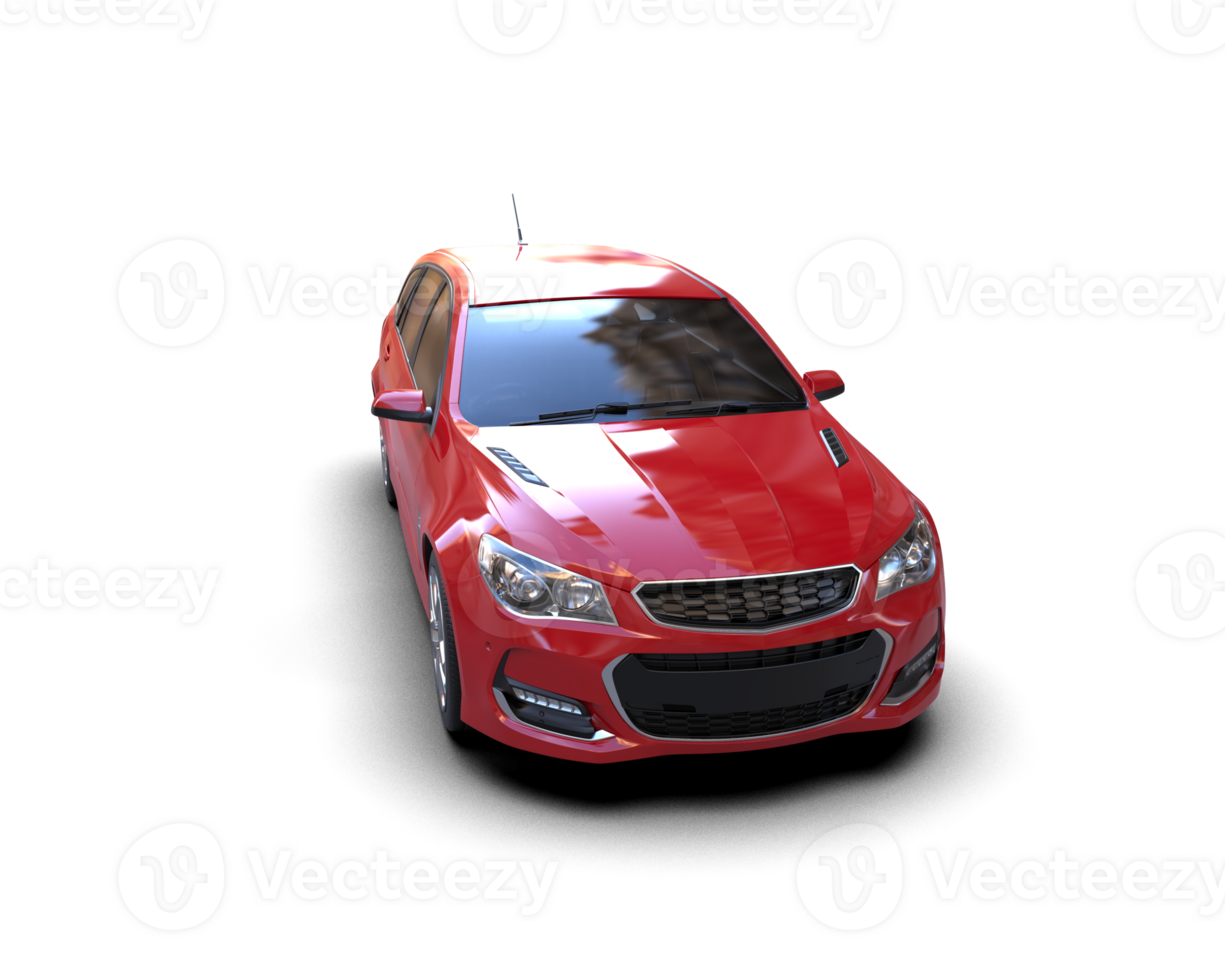 Modern car isolated on background. 3d rendering - illustration png