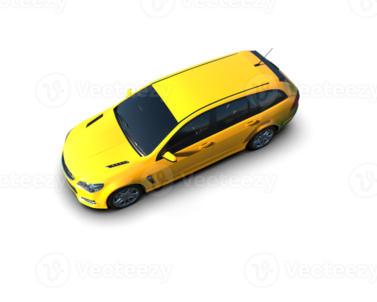 Modern car isolated on background. 3d rendering - illustration png