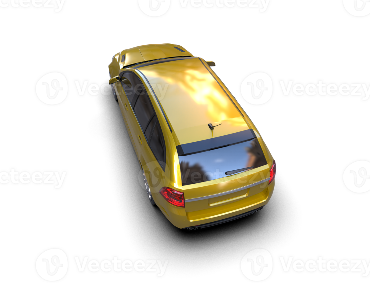 Modern car isolated on background. 3d rendering - illustration png