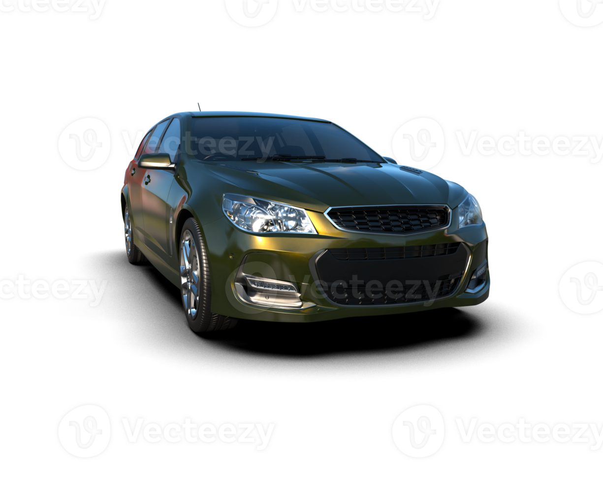 Modern car isolated on background. 3d rendering - illustration png