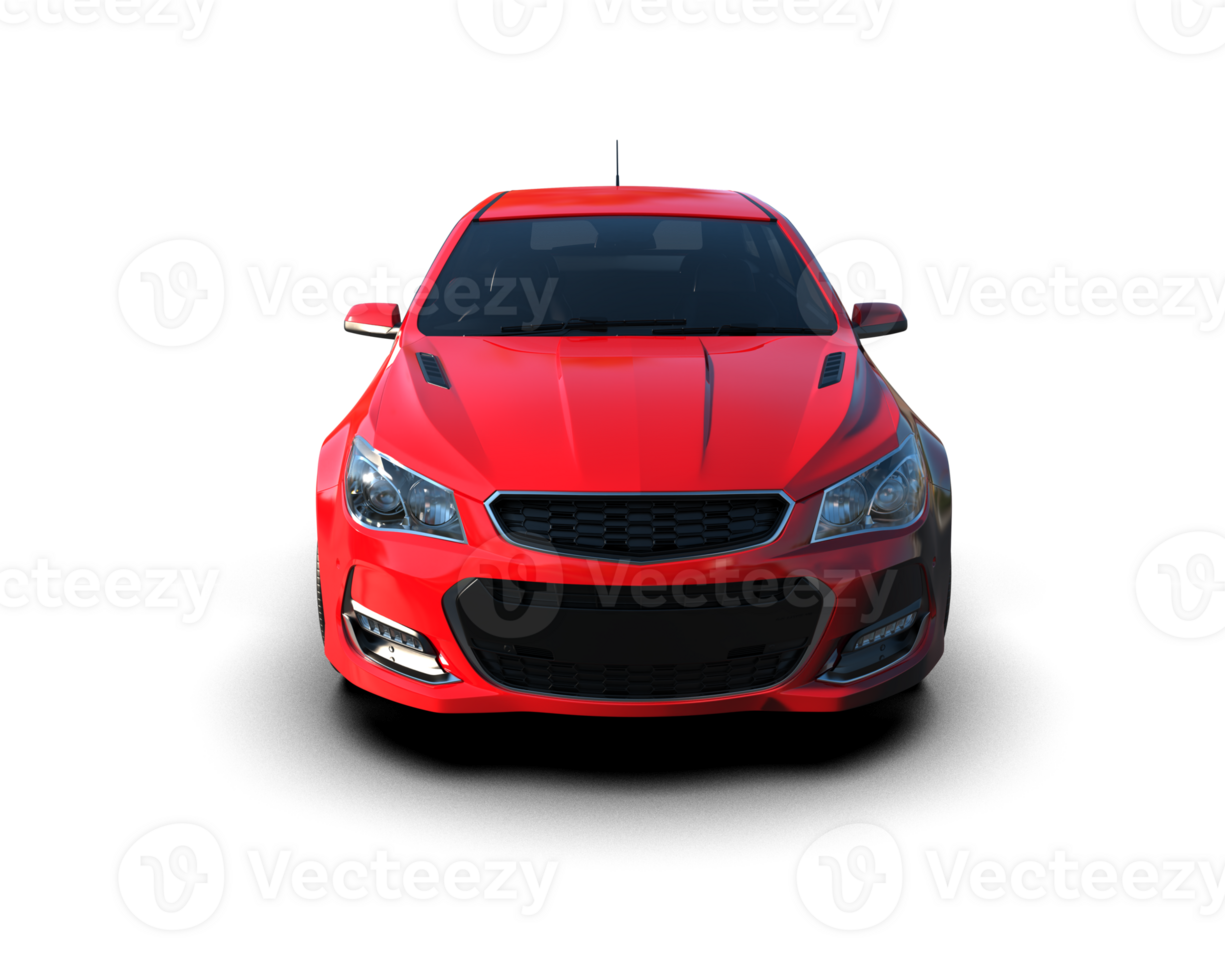 Modern car isolated on background. 3d rendering - illustration png