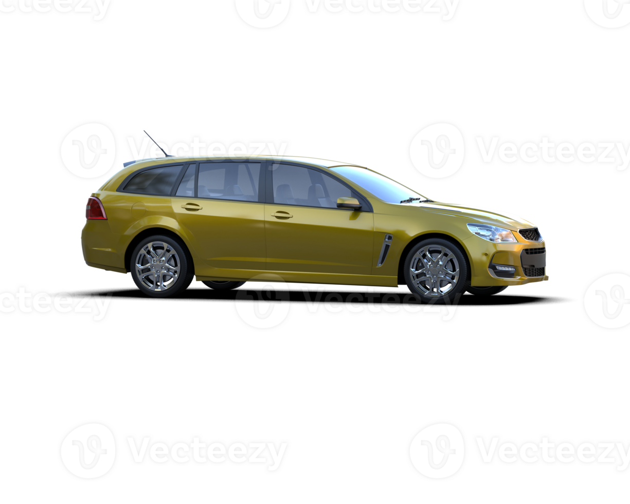Modern car isolated on background. 3d rendering - illustration png